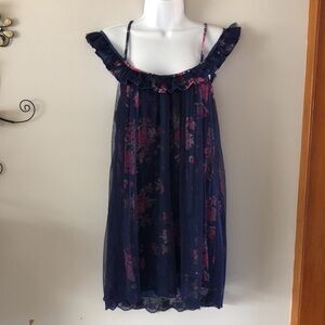 𝅺FREE People Intimately Floral and Lace Mini Dress